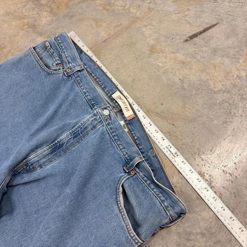 Levis 560 Comfort Fit Baggy Loose Jeans Mens W50 L32 Vintage 2000s Blue Denim